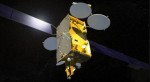 Artist's conception of the Russian Express-AM4 telecommunications satellite (Credits: EADS Astrium).