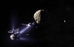 Artist's conception of  a gravity tractor (Credit: CREDIT: Dan Durda - FIAAA / B612 Foundation).