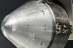 A model of Boeing's CST-100 spacecraft, equipped for wind tunnel tests at NASA Ames Research Center - (Credits: Boeing).
