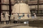 SpaceX's Dragon capsule at Cape Canaveral Air Force Station (Credits: NASA).
