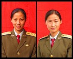 Wang Yaping (left) and Liu Yang (right), the two female signatures on the envelope cover (Credits: PLAAF).