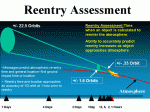 USSTRATCOM's assessment of hte reentry of a typical low Earth orbit satellite. (Credits: USSTRATCOM).