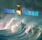 An artist's rendition of the Jason-3 weather satellite. (Credits: CNES).