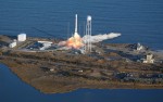 An artist's interpretation of an Antares launch (Credits: Orbital Sciences Corporation).