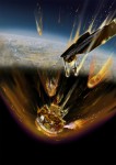 Artist's rendition of Phobos-Grunt's reentry, predicted for January 15, 2012 (Credits:Michale Carroll).