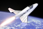 An artists depiction of the Lynx suborbital spaceplane (Credits: XCOR).