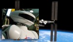Russia's SAR-400 robot and the ISS (Credits: Roscosmos).