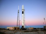 SpaceX's Falcon 9 rocket on the Cape Canaveral launch pad in early 2009 (Credits: SpaceX).