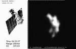 The Meteor 1-1 captured on March 20 in its last orbits. Note the elongated body and the solar panels