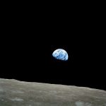 Famous First Earthrise Over Moon Recreated
