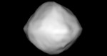 This model of asteroid 1999-RQ36 was constructed using data from the Arecibo Observatory in Puerto Rico (Credits: NASA).