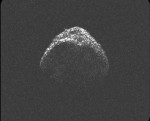 Asteroid 2012 LZ1 as photographed by the Arecibo Observatory (Credits: Arecibo).