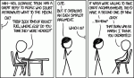 "Ok, so Spirit and Opportunity are pretty awesome. And Kepler. And New Horizons, Cassini, Curiosity, TiME, and Project M. But c'mon, if the Earth were a basketball, in 40 years no human's been more than half an inch from the surface." (Credits: xkcd.com)