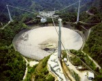 The Arecibo Observatory seen from the air (Credits: NOAA).