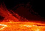 Hinode, a collaborative mission of the space agencies of Japan, the United States, United Kingdom and Europe, captured these very pictures of the sun's chromosphere on Jan. 12, 2007 (Credits: JAXA/NASA).