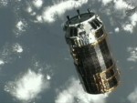 HTV-3 approaching ISS on July 27 (Credits: NASA).