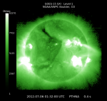 The latest GOES solar x-ray image (Credits: NOAA).
