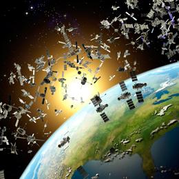 The debris surrounding Earth poses legal as well as physical challenges (Credits: Roger Harris/Science Photo Library).
