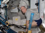 NASA astronaut Jeffrey Williams, Expedition 22 commander, exercises using the Advanced Resistive Exercise Device (ARED) in the Tranquility node of the International Space Station. Robotic suits could provide an alternative resistive exercise (Credits: NASA).