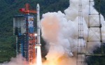 Chang'e 1 lifts off from the Xichang Satellite Launch center (Credits: Associated Press).