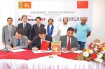 The signing ceremony for the agreement that will create a Sri Lankan Space Academy (Credits: Saliya Rupasinghe).