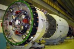 Briz-M upper-stage prior to mating to its Proton rocket. (Credit: Khrunichev)