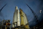Ariane 5 with GSAT-10 preparing for launch in French Guiana (Credits: Reuters).