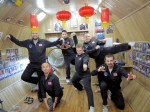 Closer cooperation between Europe and China may be the way of the future. Above the Mars 500 analog crew, including three Russians, two Europeans, and one Chinese, celebrate Chinese New Year in "space" during their 520 day mission (Credits: ESA).