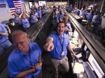 Celebrating the successful landing was only a beginning. The operations team had to adjust to a longer than terrestrial day to steer to rover (Credits: NASA).
