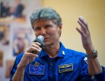 Gennady Padalka answers questions at a May 14 2012 prelaunch press conference (Credits: NASA/Bill Ingalls).