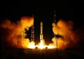 Blast off of proton-M/Breeze-M on November 3 from Baikonour Cosmodrome (Credits: Khrunichev).