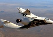 Virgin Galactic's SpaceShipTwo completes its first powered glide test (Credits: Virgin Galactic).
