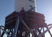 "To provide a little perspective on the size of Grasshopper, we added a 6 ft cowboy to the rocket" tweeted SpaceX CEO Elon Musk.