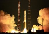 Proton-M launch from Baikonur. Kazhakstan has cut down the number of the launches for 2013 (Credits: Roscosmos)