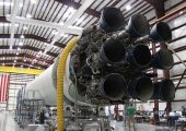 Falcon 9 rocket's engines. Although 1 engine failed during the launc on October 7, the Dragon cargo made succesfully to the ISS.