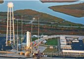Antares at Wallops Island launch pad (Credits: Orbital Sciences Corporation).