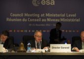 ESA's Director Generale Jean Jaques Dordain at the ministerial held in Naples, on November 2012 (Courtesy: ESA).