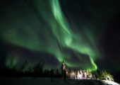 "This is for me so far 6 nights out of 6 with beautiful auroras in the sky," says Finnish photographer Rayann Elzein (Credits: Rayann Elzein/spaceweather.com).