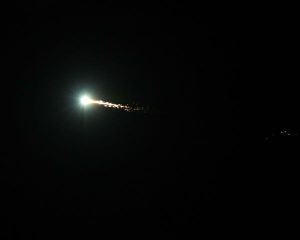 A meteor caught on camera over the San Francisco Bay Area in October 2012 (Credits: Bob Moreno).