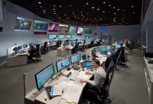 The European Space Agency Satellite Control Center in Darmstadt, Germany (Credits: ESA).