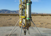 Xombie sRLV on the launch site in Mojave space port (Credits: Masten Aerospace)