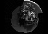 Curiosity's self-portrait from one the rover's engineering camera, the Navigation camera (Credits: NASA/JPL-Caltech).