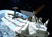 The Alpha Magnetic Spectrometer-2 (AMS) on orbit (Credits: NASA).