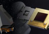 The NEOCam sensor (right) is the basis of the proposed NEOCam orbital telescope (Credits: NASA/JPL).