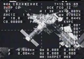 Progress 49 photographed by Russian crew from the Zvezda module (Credits: NASA TV).