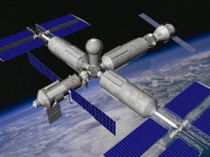 A proposed configuration for OPSEK in 2011 (Credits: Roscosmos).