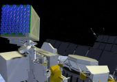 Rendition of the 56 X-ray telescope array that comprises SEXTANT, mounted on ISS (Credits: NASA).