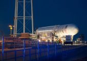 Antares rocket moved (Credits: NASA).