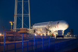 Antares rocket moved (Credits: NASA).