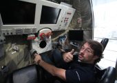 Iacopo Baroncini inside the Soyuz Simulator at the European Astronaut Centre in Cologne (Credits: Iacopo Baroncini).